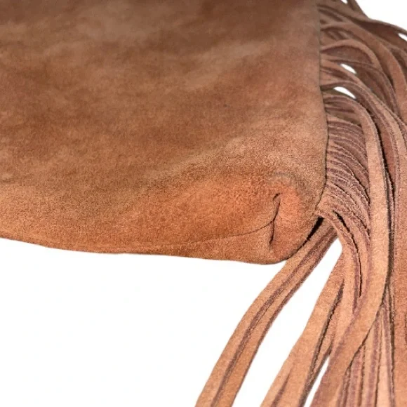 Ecote suede leather fringe crossbody - Picture 5 of 11